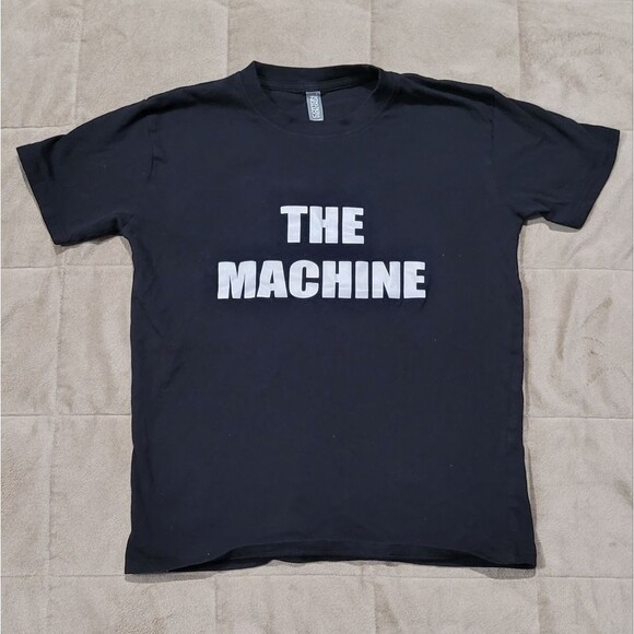 Cotton heritage boys medium " the machine" black graphic teeshirt - Picture 1 of 4